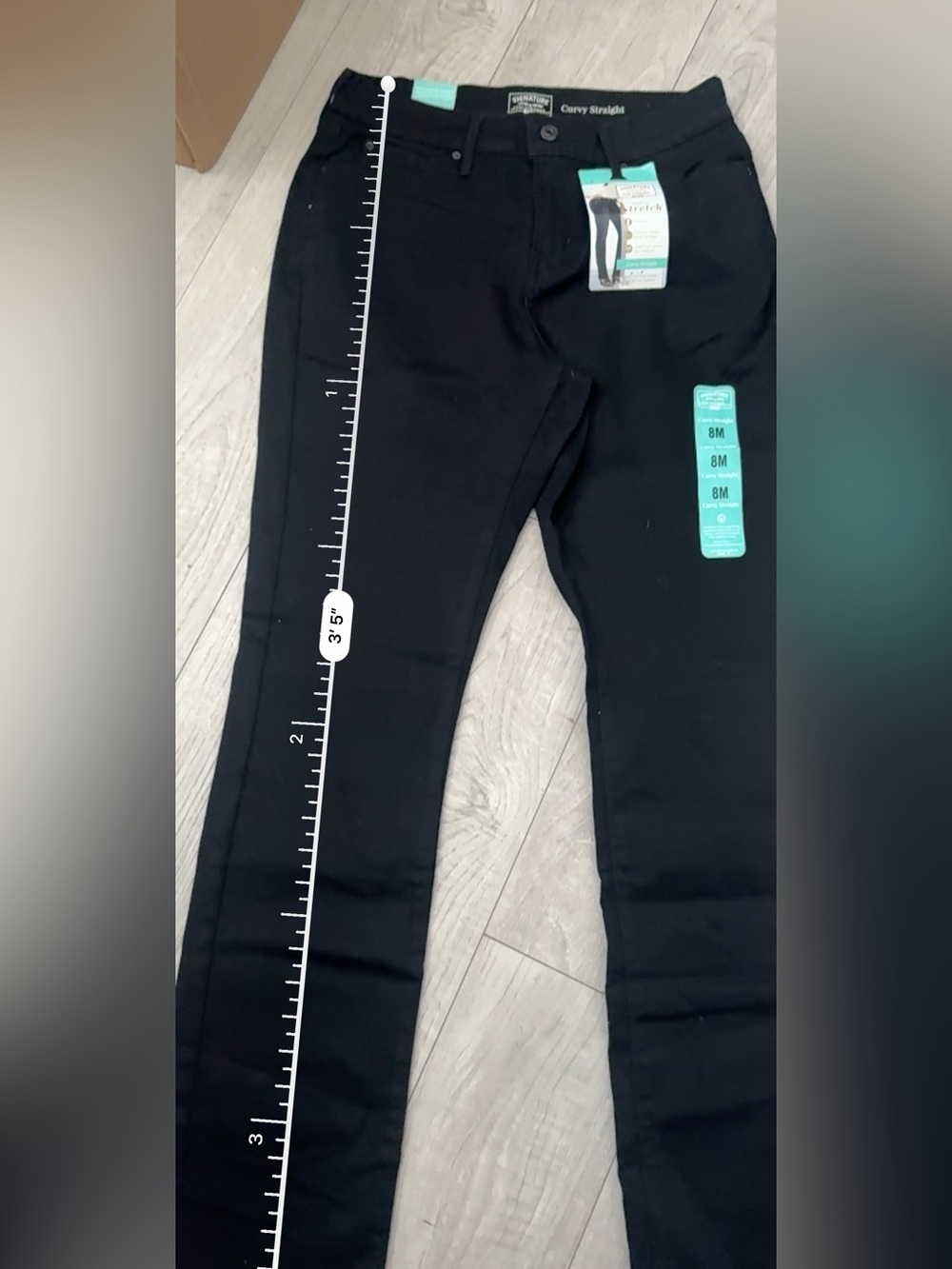 Signature by Levi’s Black Women's Stretch Skinny Jeans - Size 8M - Picture 5 of 6